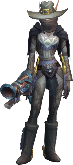 Eraenia in currently equipped armor