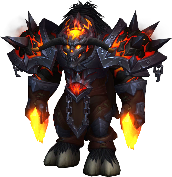 Dreadbull in currently equipped armor