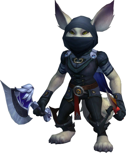 Vexi in currently equipped armor