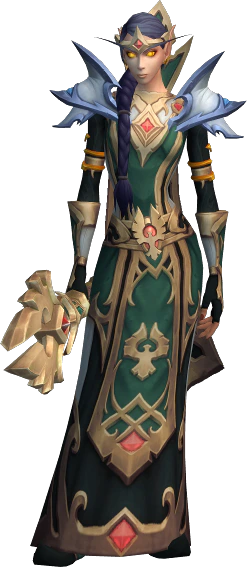 Amila in currently equipped armor